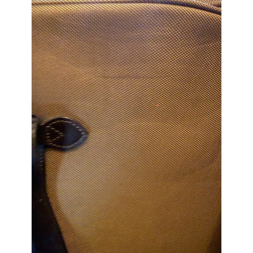 Polo Ralph Lauren Vintage Duffle/ Weekender Bag In Brown Canvas With Leather - Picture 4 of 16